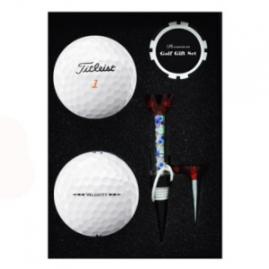 타이틀리스트 벨로시티 매직 2구 볼마커칩 자석티 세트