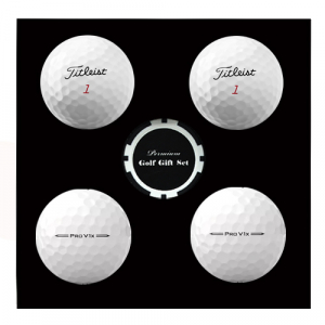 타이틀리스트 PRO V1X 4구 볼마커칩 세트