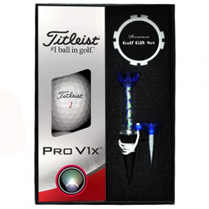 타이틀리스트 PRO V1X 3구 볼마커칩 자석티 세트.