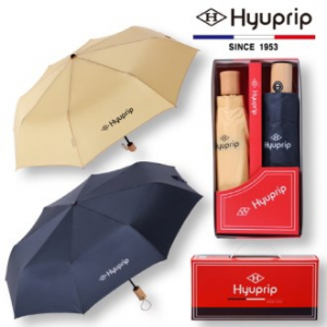 협립 3단 마시멜로 수동 우산 1P + 3단 원목손 완전자동 1P우산 세트