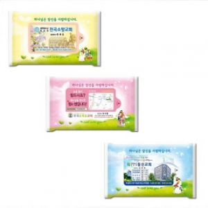 드림 전도 행복 물티슈 10매