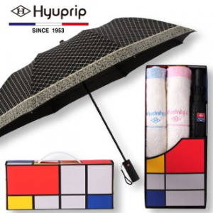 협립 2단 커넥션 우산 1P+눈꽃 타올 2P세트