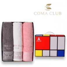 코마 클럽 노블 세면 타올 3P세트