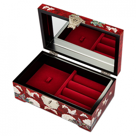 나전 한지 목단 송학 보석함 #3