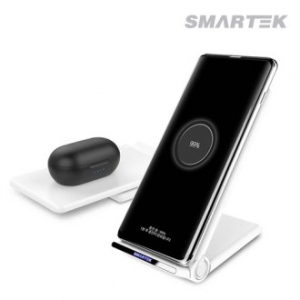 스마텍 15W 접이식 고속 무선 충전 거치대