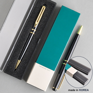 투링블랙 금장 금속 볼펜 (프리미엄 슬림 케이스)