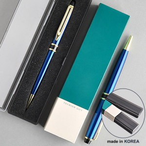 투링 블루 금장 금속 볼펜 (프리미엄 슬림 케이스)