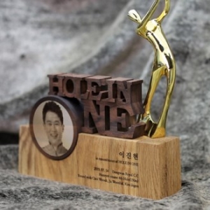 골프트로피 기념패 홀인원이글싱글 상패 감사패