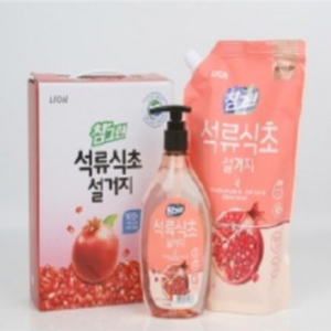 CJ 라이온 참그린 석류 식초 설거지 주방세제 2종