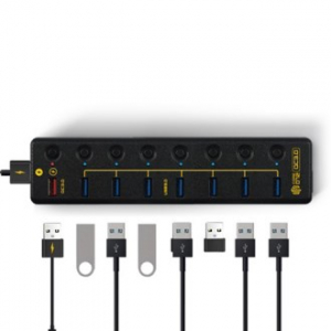 씽크웨이 CORE D72 QC3.0 9포트 USB 충전겸용 허브