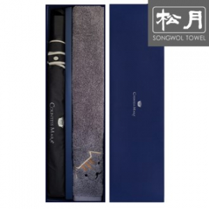 송월 CM 2단 뉴 폰지 바이어스 우산 1p + 빼꼼 50 타올 1p