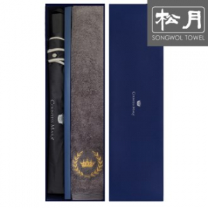 송월 CM 2단 뉴 폰지 바이어스 우산 1p + 로얄 크라운 90 타올 1p