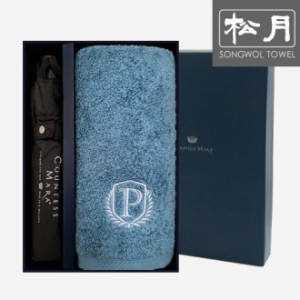 송월 CM 3단 폰지 우산 1p + 프레스티지80 타올 1p
