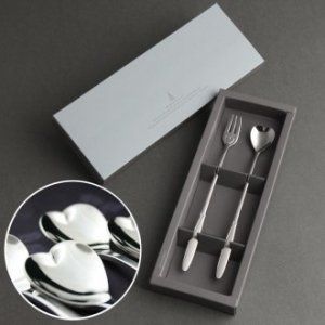 엔젤하트 롱스푼 롱포크 2P 커피스푼 카페포크