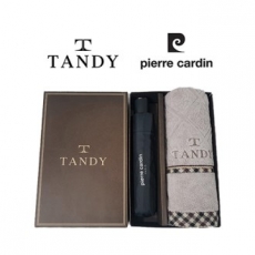 탠디 클래식 세면 타올+피에르가르뎅 무지 3단 수동 우산 9번 세트- 베이직