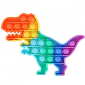 푸쉬팝 버블 레인보우 / 공룡 / 실리콘 / 대량 구매 가능