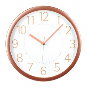 사모 로즈골드 벽시계 350