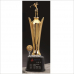 작은이미지: 조각가 작품 콜렉션 2 - 골드 금속크리스탈 골프트로피 #2
