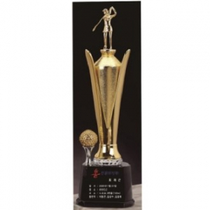 조각가 작품 콜렉션 2 - 골드 금속크리스탈 골프트로피