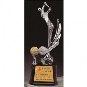 조각가 작품 콜렉션 15 - 금속크리스탈 골프트로피