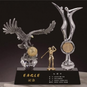 주석 크리스탈 골프트로피 2