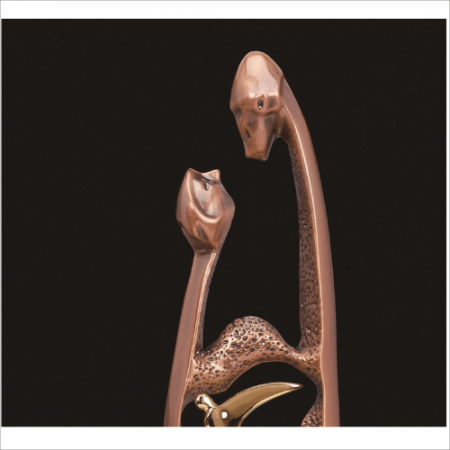 조각가 작품 콜렉션 10 - 브론즈 금속크리스탈 골프트로피 #3