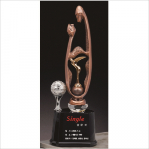 조각가 작품 콜렉션 10 - 브론즈 금속크리스탈 골프트로피