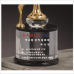 작은이미지: 조각가 작품 콜렉션 4 - 골드 금속크리스탈 골프트로피 #5