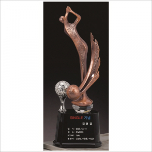 조각가 작품 콜렉션 8 - 브론즈 금속크리스탈 골프트로피