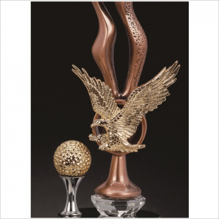 조각가 작품 콜렉션 12 - 브론즈 금속크리스탈 골프트로피 #4