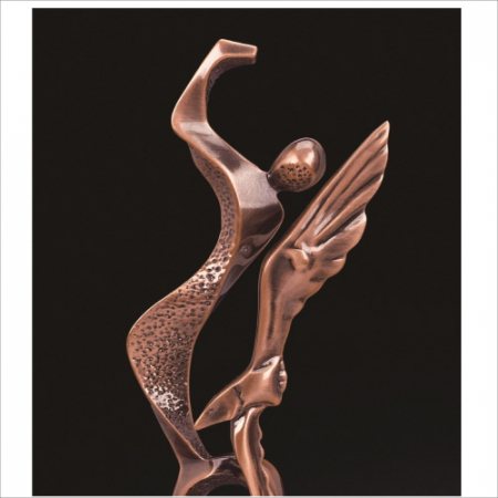 조각가 작품 콜렉션 7 - 브론즈 금속크리스탈 골프트로피 #3