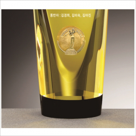 투톤 스몰골프모션 크리스탈 트로피 #4