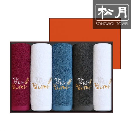 송월 감사합니다 캘리자수 170g 5p