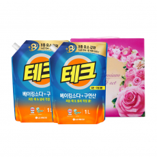 테크 액체 세탁세제 1L 2종 세트