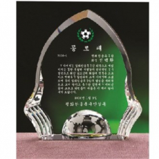 화이트 통 크리스탈 상패