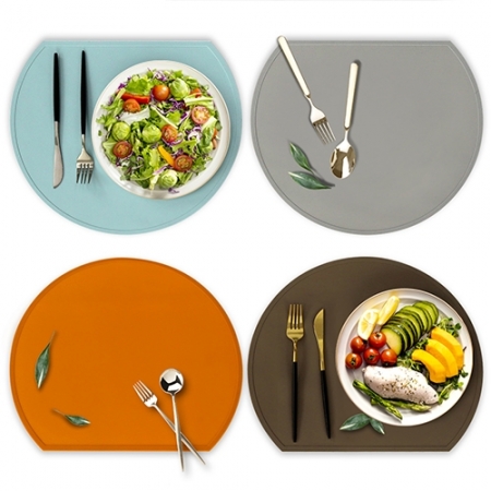 반원 파스텔 실리콘 테이블 매트 #2