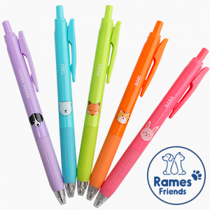 유로 마이클립 라메스프렌즈 볼펜 0.7mm (컬러인쇄 가능)