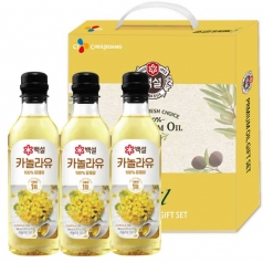 백설 카놀라유 500ml*3p 선물세트