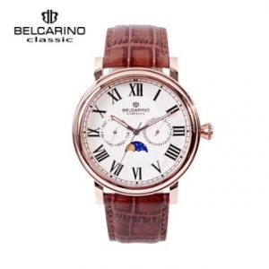 [BC6183RW] 벨카리노 로즈골드 문페이스 멀티 워치