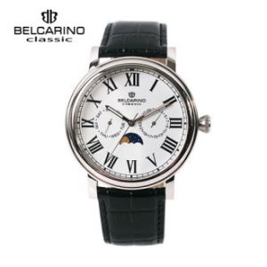 [BC6183SW] 벨카리노 실버 문페이스 멀티 워치