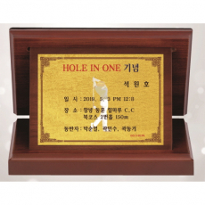 명품 골드99.9% 순금 가로 가리비 상패