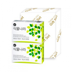 식물나라 히노끼 퓨어바 2p 비누 선물세트