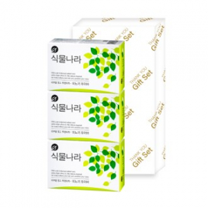 식물나라 히노끼 퓨어바 3p 비누 선물세트