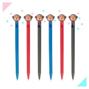 원숭이캐릭터볼 노크 니들펜