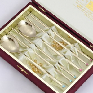 JJ041 제노바 보석 티타늄 수저세트 2벌