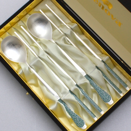 JJ053 제노바 명품 고려청자 은수저 세트 2벌 #2