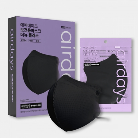 에어데이즈 더뉴보건용 마스크플러스 (KF94 / 대형 / 블랙) #2