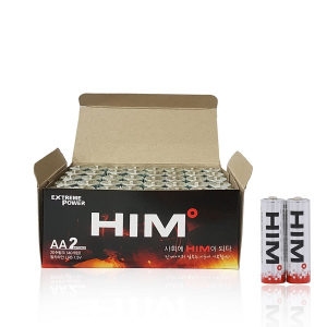 HIM 알카라인 AA형 건전지 LR6 40알