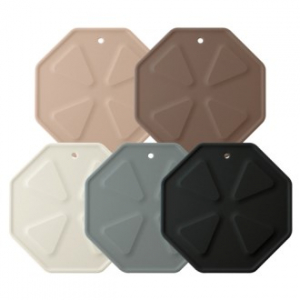 실리콘 팔각 냄비받침