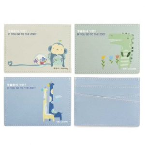 귀여운 동물 카드 케이스